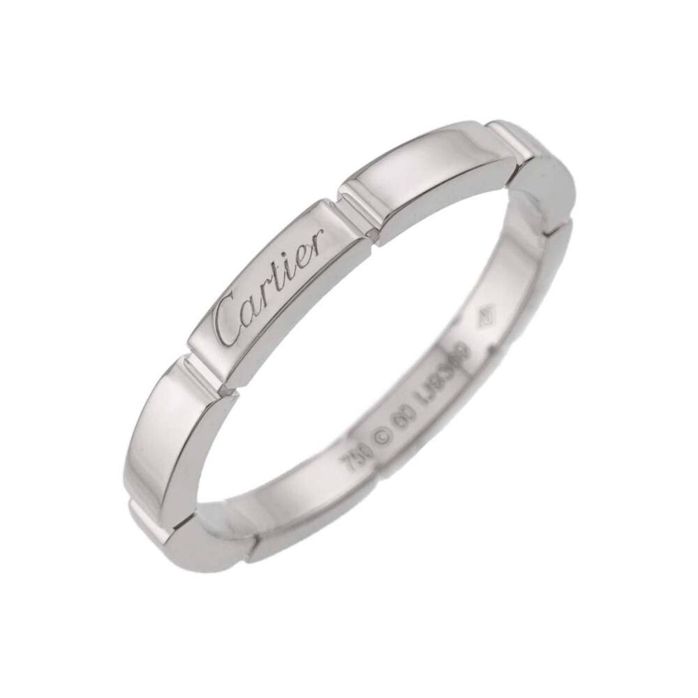 Cartier Maillon Panthère Ring #60, 18K WG (White Gold 750)